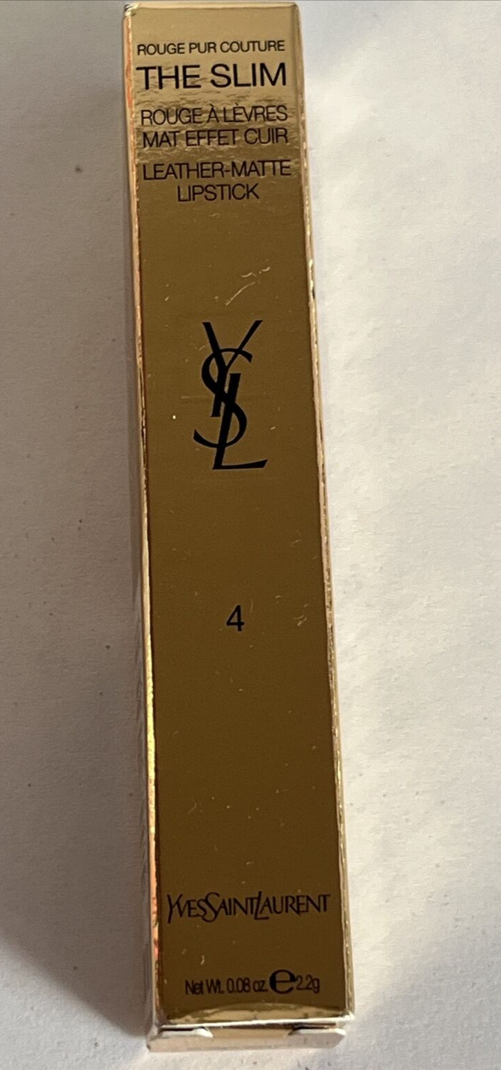 Yves Rouge Pur Couture The Slim LeatherMatte Lipstick 4 Fuchsia Excentrique 2.2g