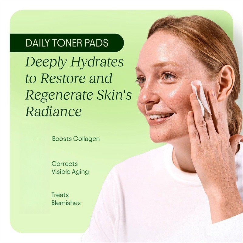 Jiyu Korean Skincare Anti-Aging, Dark Spot & Wrinkle Minimizing Toner Pads NEW