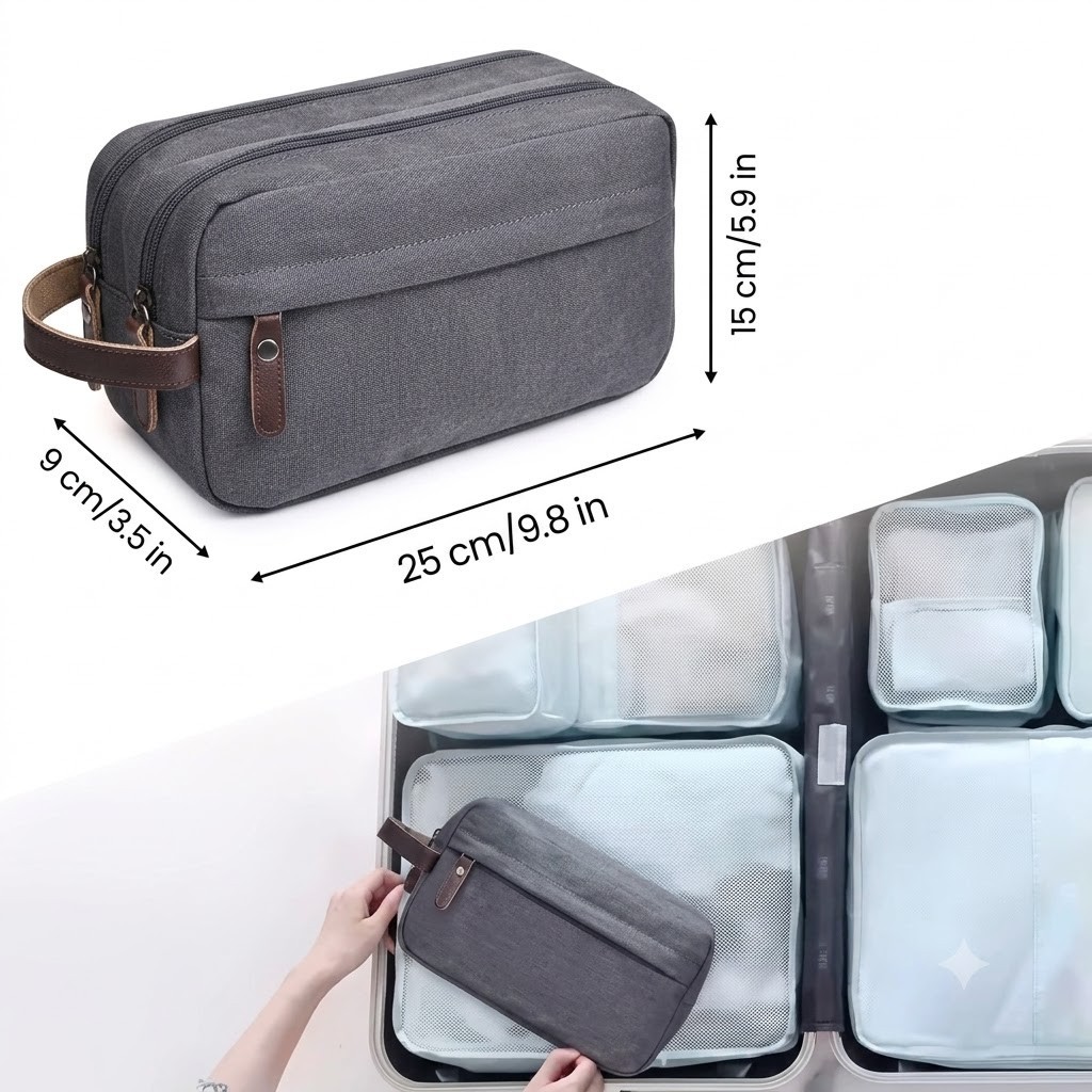 Travel Toiletry Bag Portable Cosmetic Makeup Organizer Large Capacity Waterproof