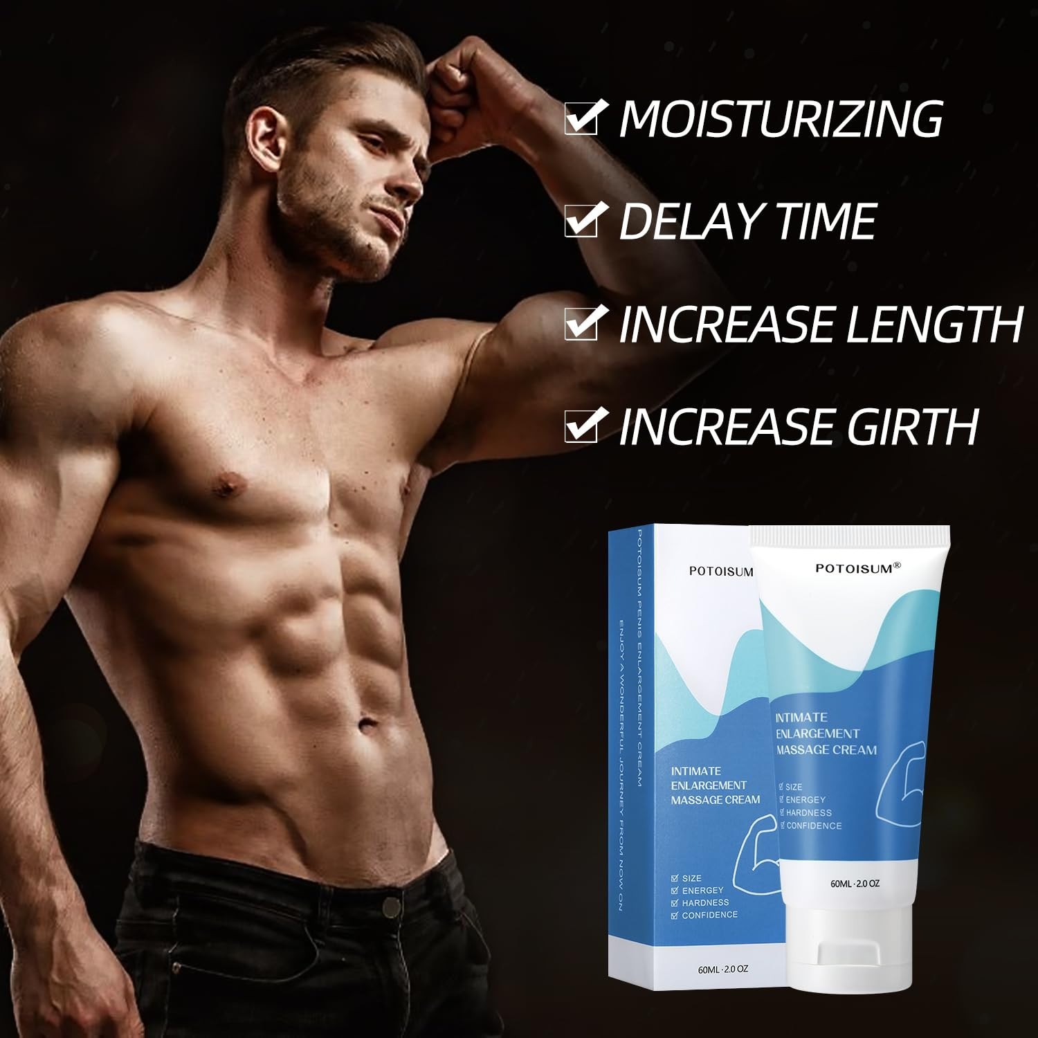 Growth & Extender Gel for Men – Enhance Size with Quick Absorption, 60 Days