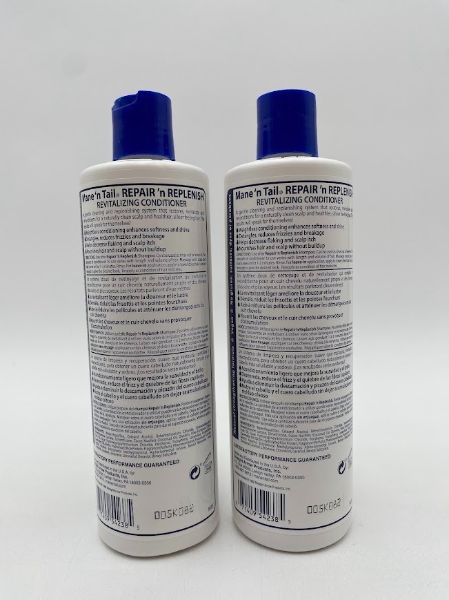 Lot of 2 The Original Mane ‘n Tail Repair ‘n Replenish Conditioner 11.2 fl oz