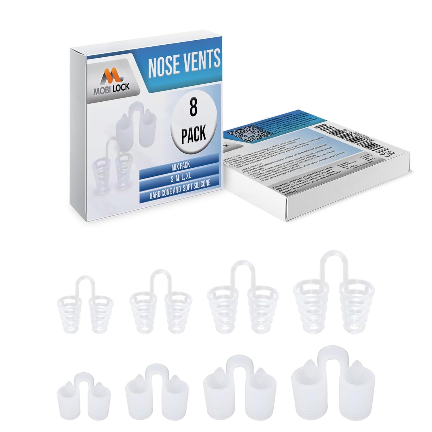 Nose Vent Dilator Kit 8 Sizes Sinus Relief Device Sinus Air Holes Nasal