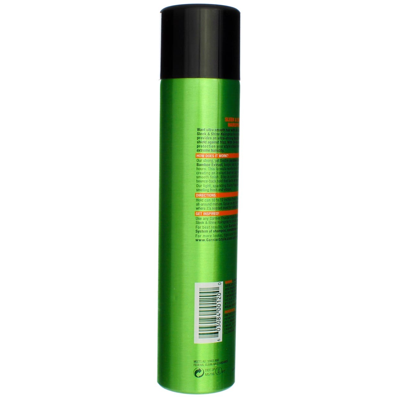 Garnier Fructis Style Sleek & Shine Anti-Humidity Hair Spray Aerosol, 8.25 oz