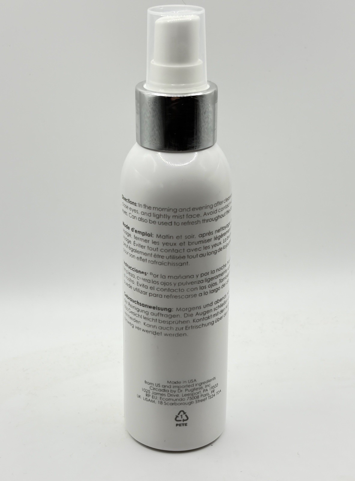 Circadia White Willow and Juniper Clearing Facial Mist 118 mL 4 oz NEW Exp:06/28