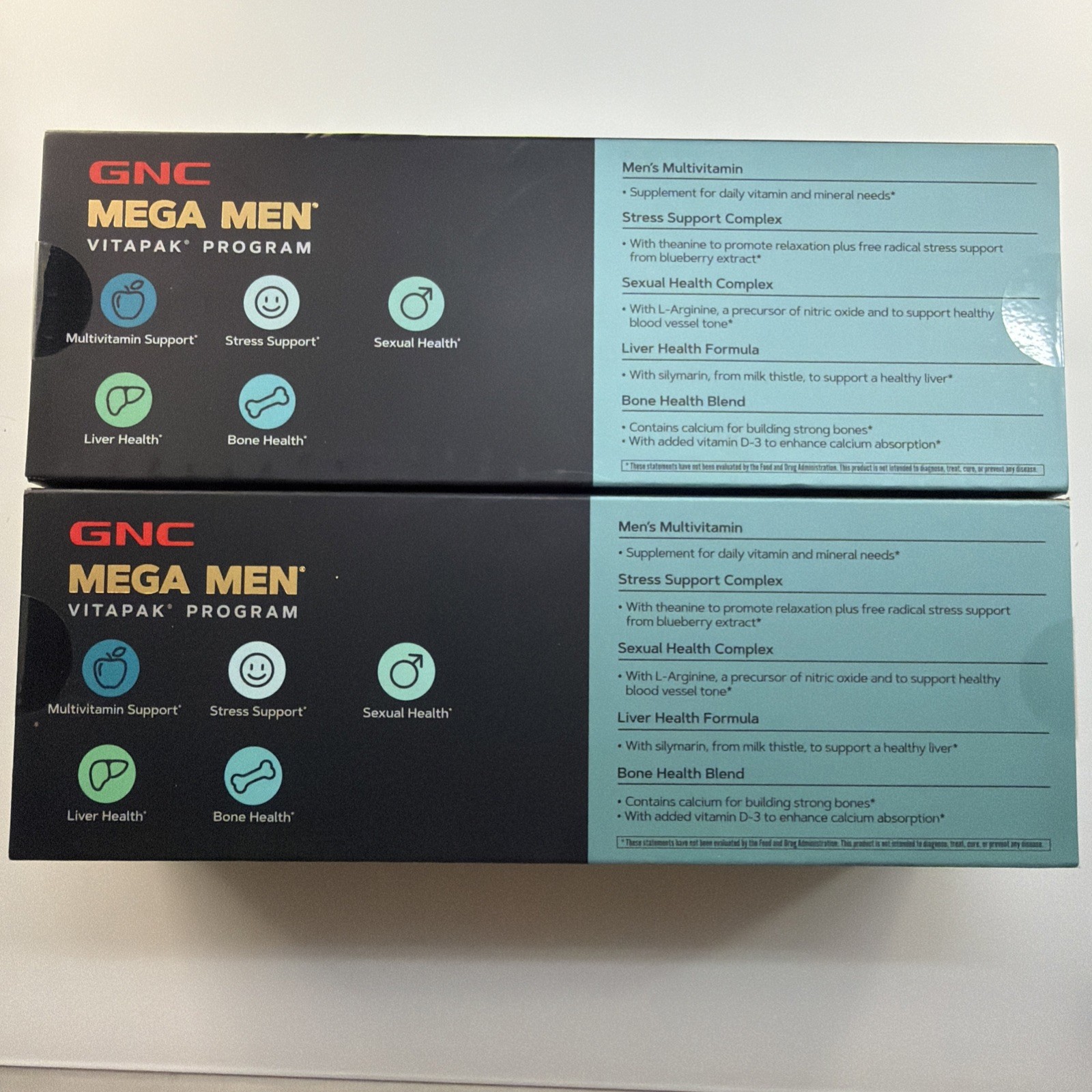 GNC Mega Men Vitapak Program 30+ Multivitamin 2 PACK