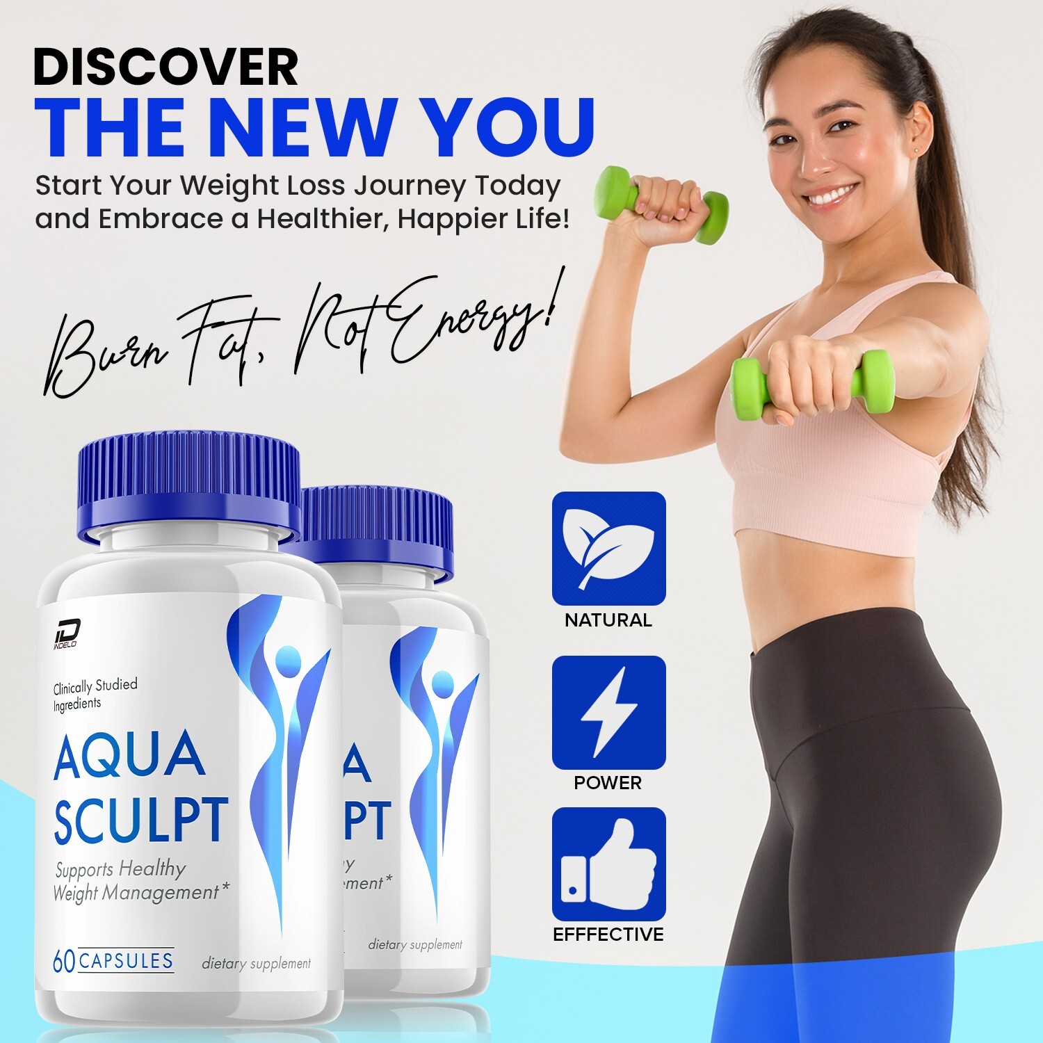 (5 Pack) Aqua Sculpt Keto Capsules – AquaSculpt Keto Pills All-Natural, 800MG