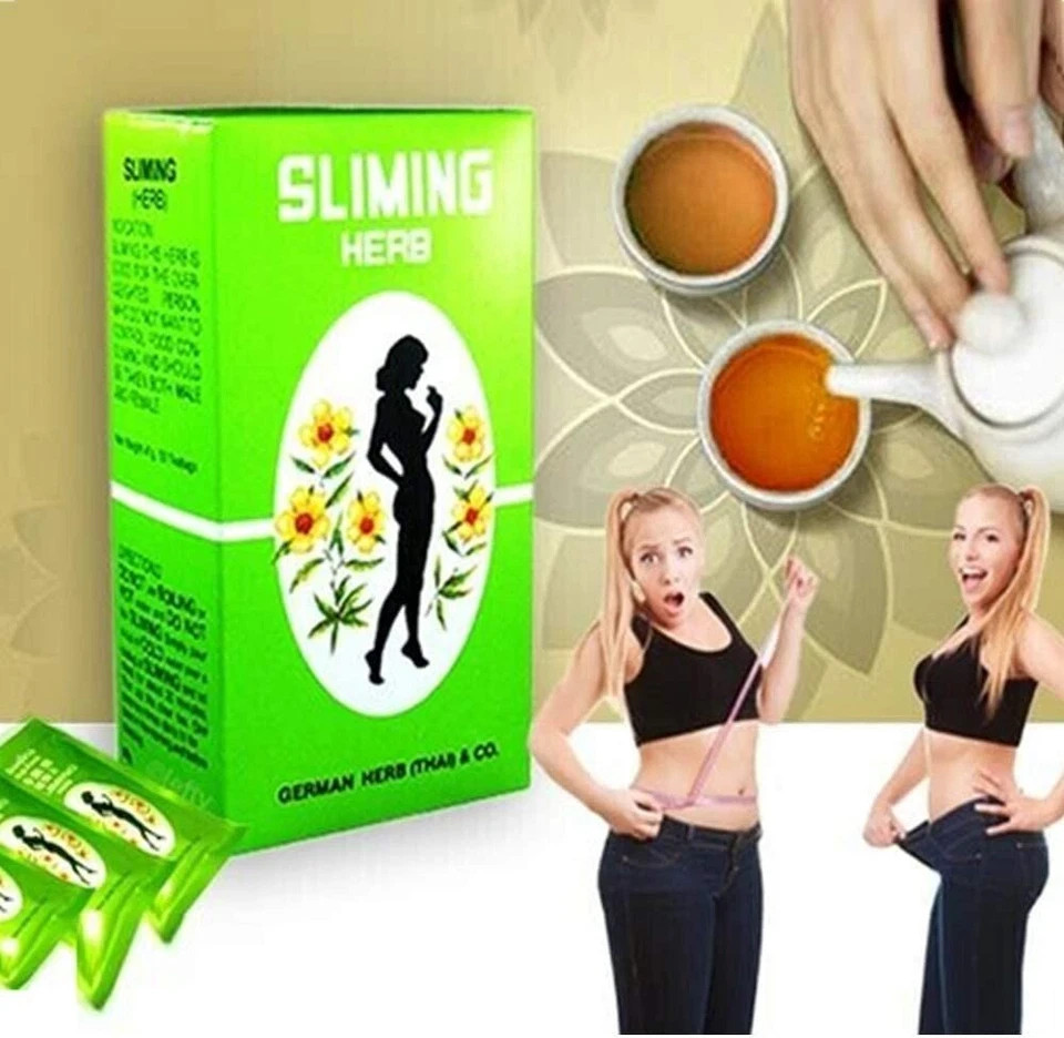 6x SLIMMING GERMAN HERB SLIM DIET TEA DETOX BURN WEIGHT CONTROL FAST SHIP