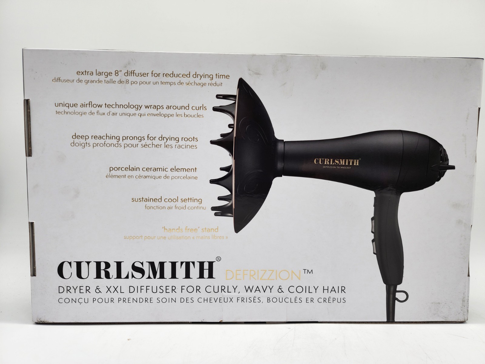 Curlsmith Defrizzion Hair Dryer XXL Diffuser Curly Wavy Coily Hair