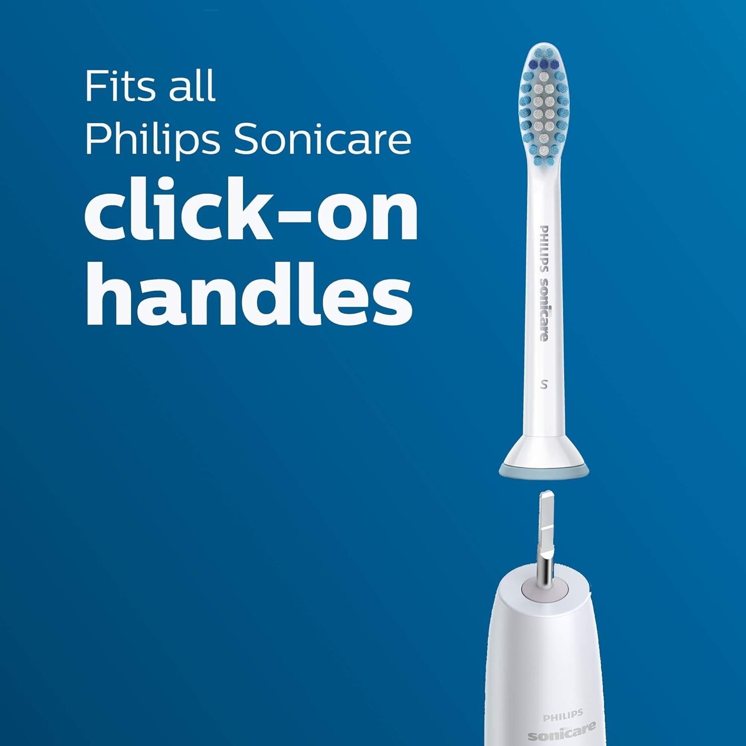 4 Pack of White Sensitive Replacement Toothbrush Heads For Philips Sonicare