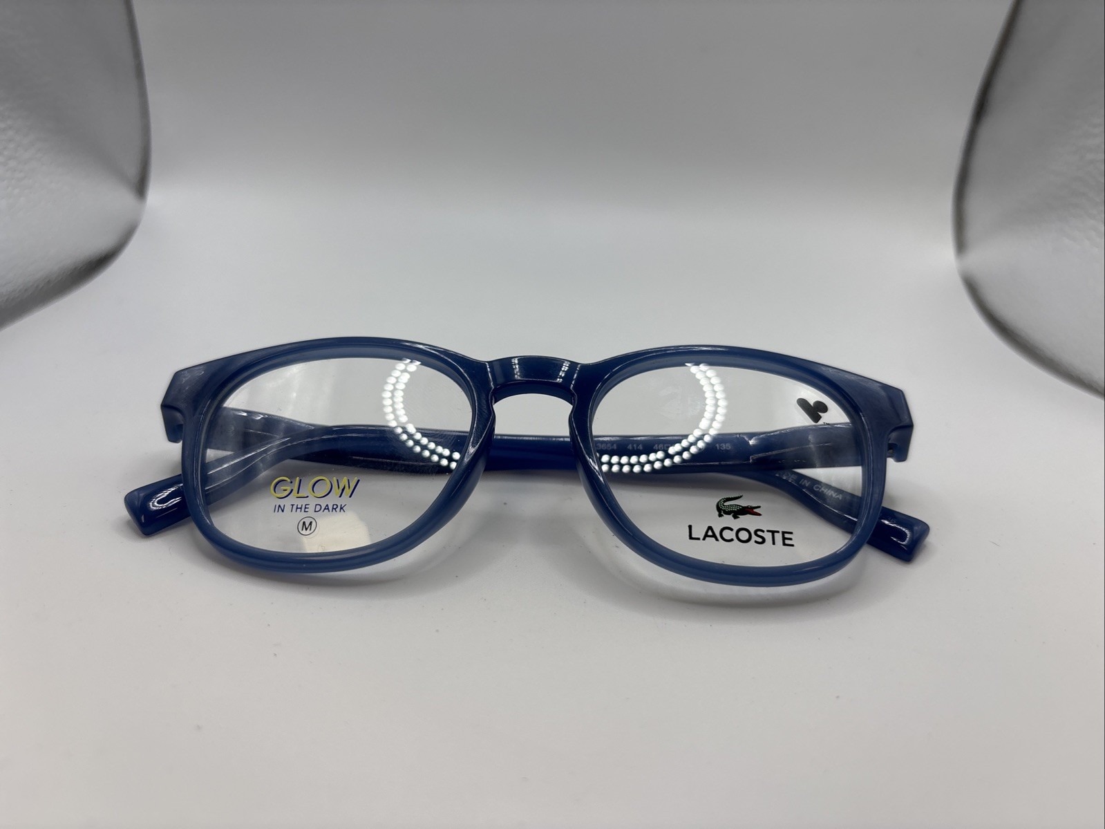 Lacoste L3654 414 46/18 M 135 Transparent Blue Full Rim Eyeglasses