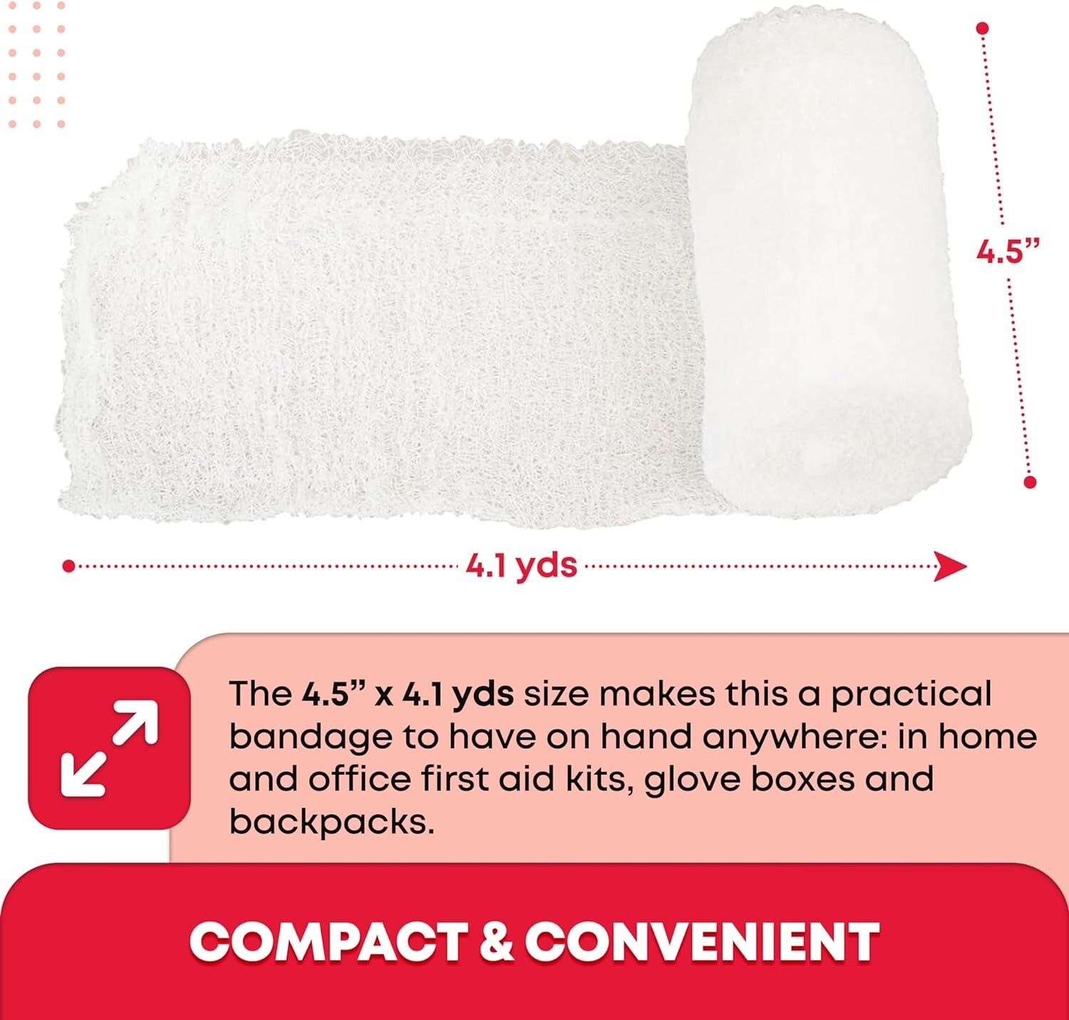 Ever Ready First Aid Sterile Krinkle Kerlix Type 4.5″ x 4.1Yds Bandage – 20 Pack