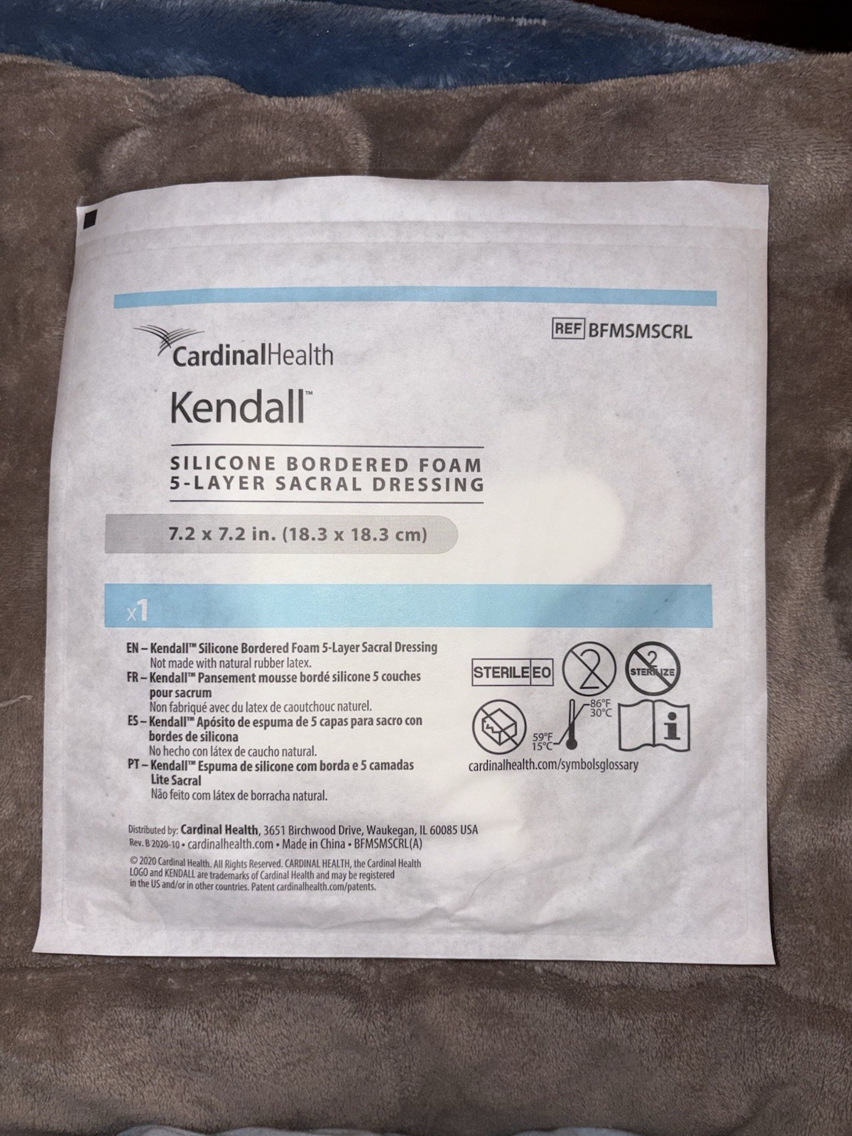 Lot of 14 Cardinal Health Kendall Foam Dressings – 7.2×7.2″ – Exp 09/2024