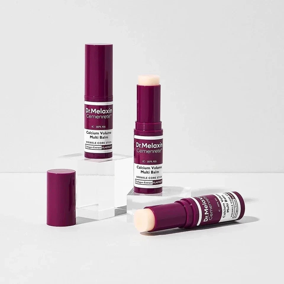 3x Dr.Melaxin Cemenrete Calcium Volume Multi Balm Wrinkle Core Stick K-beauty 9g