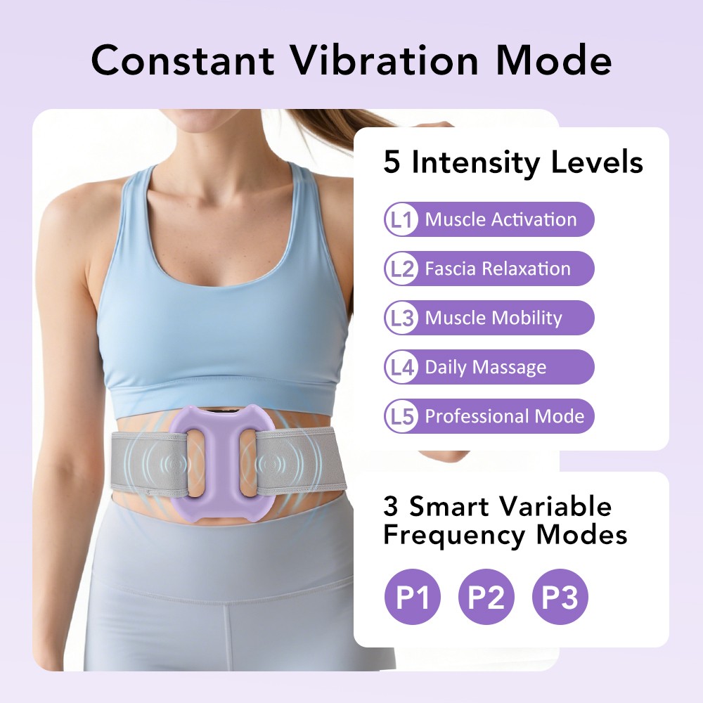 Full-Body Fascia Dual Ring Fascia Massage Ring w/Belt For Fat Burning & Shaping