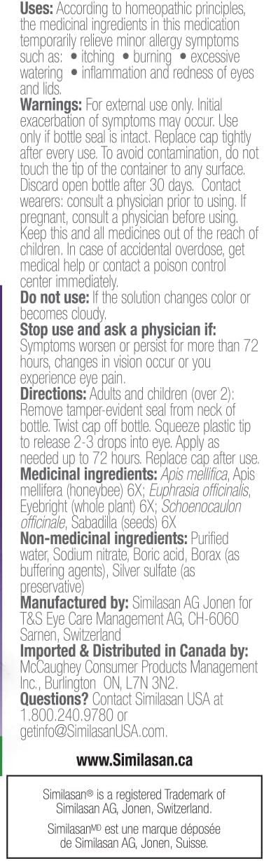 SPECIAL SIMILASAN Drops 10ml FRESH STOCK, EXPIRY AUGUST 2026