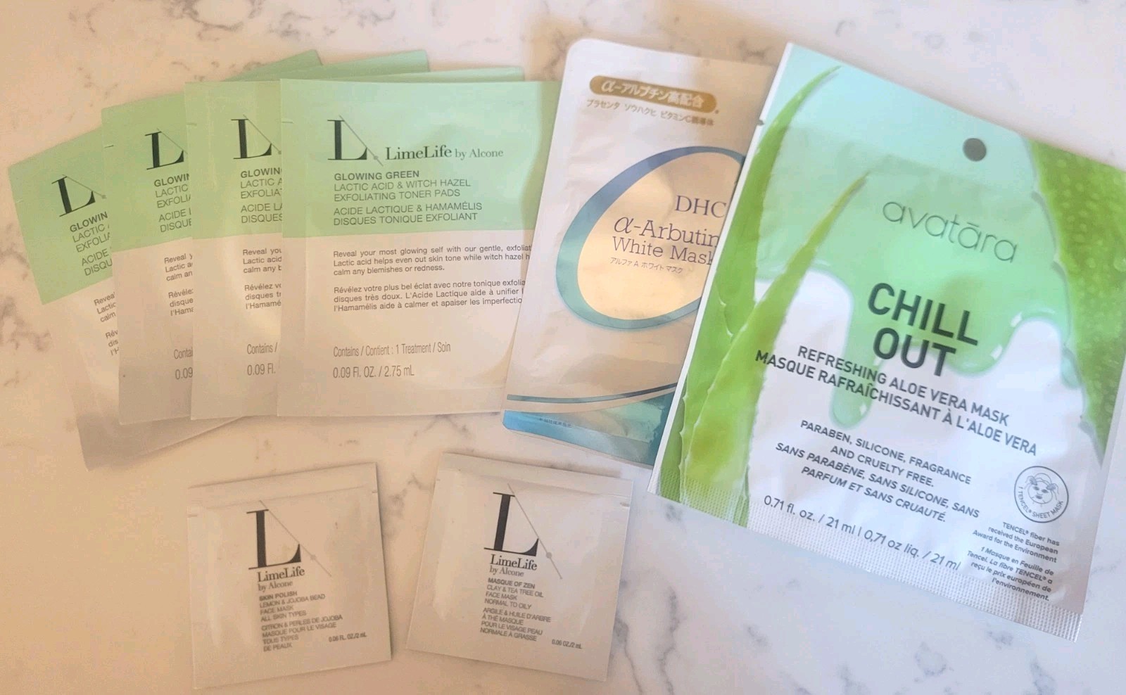 Limelife / DHC / Avatara Face Mask Bundle Lot NEW