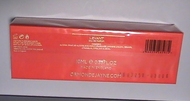 Ormonde Jayne – Levant – Eau de Parfum – 10 ml / 0.35 fl. oz. – NEW – SEALED