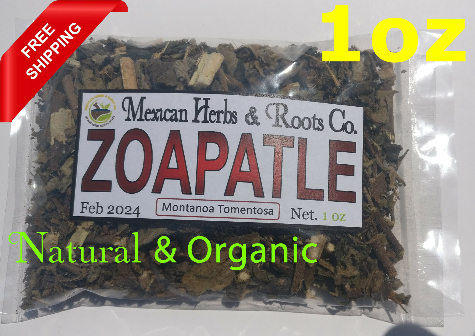 1oz Zoapatle, Zihuapatle, Cihuapatli, Montanoa tomentosa acahuiete,Ciguapatle