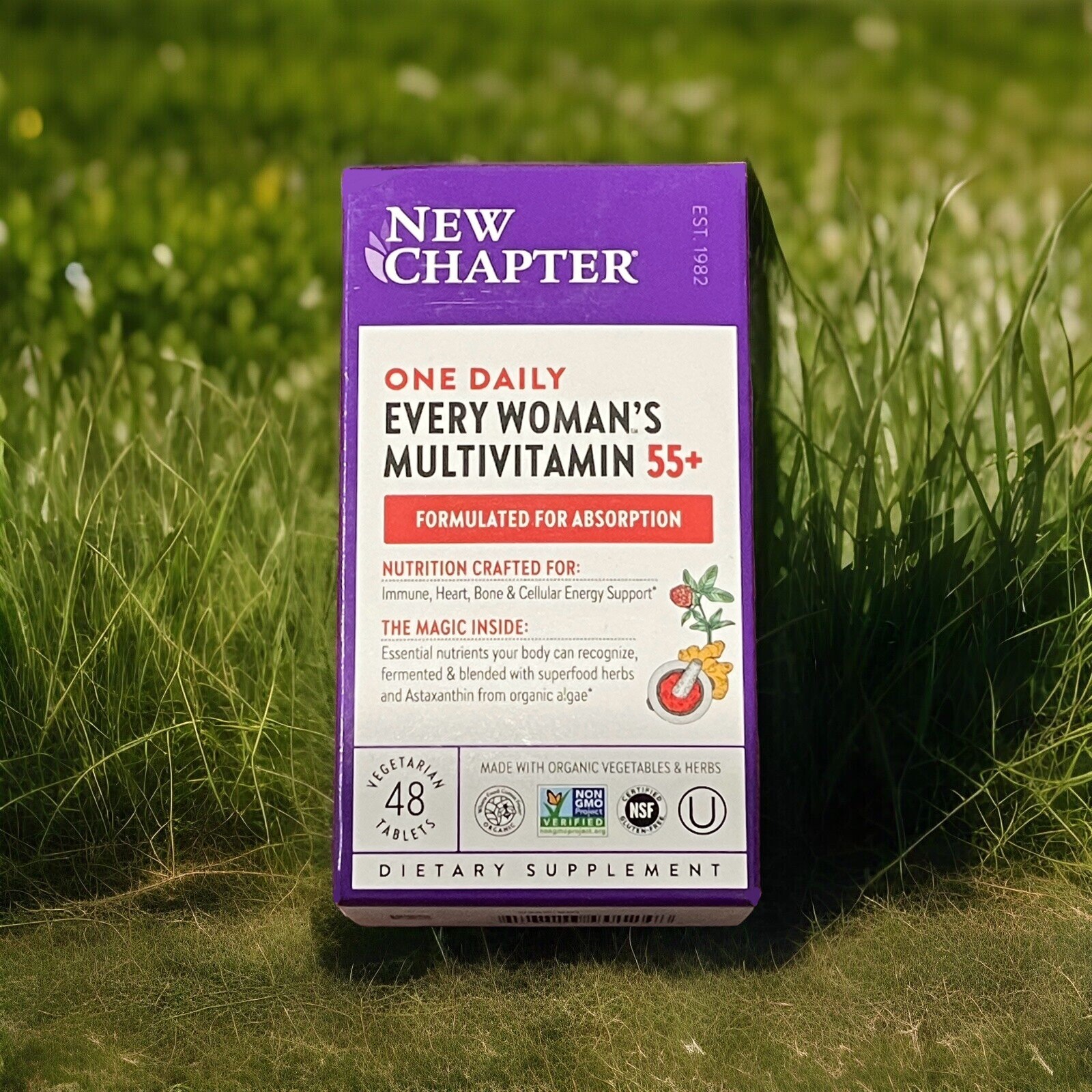 New Chapter Every Woman’s One Daily 55+ Multivitamin Tablets-48 Count- Exp 03/26