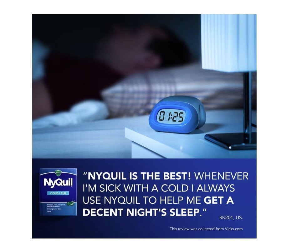 2 PACK Vicks, Nyquil Severe Cold And Flu Liquicaps, 24 Count