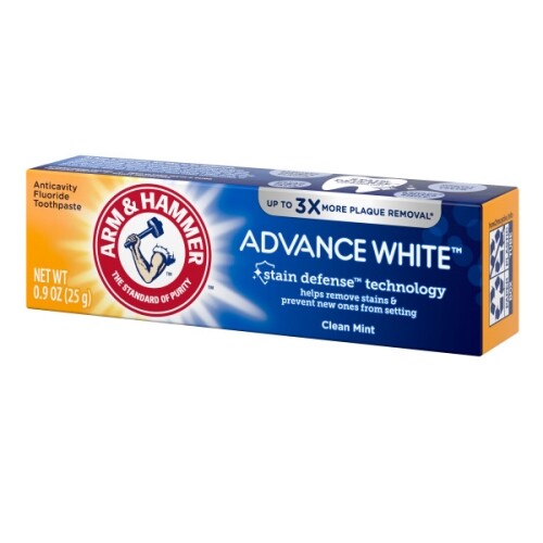 Arm & Hammer Advance White Toothpaste, Travel Size (0.9oz) – Pack of 2