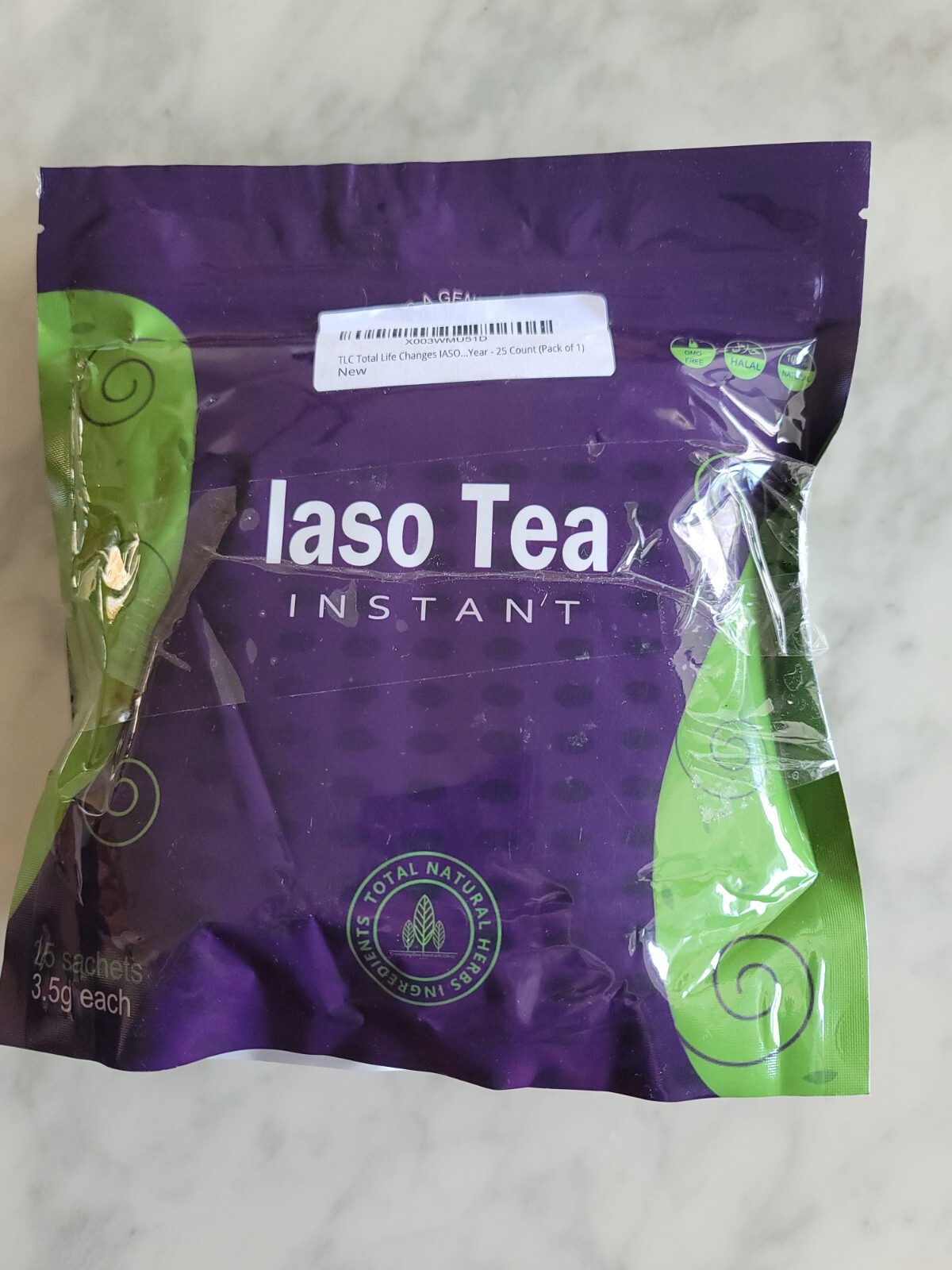 TLC Total Life Changes IASO Natural Detox Instant Herbal Tea – Pack of 2|USA