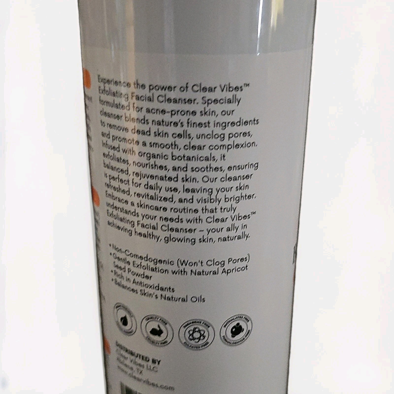 Clear Vibes Acne Facial Cleanser Non-Comedogenic, Face, 500 ml (16.9 fl oz)