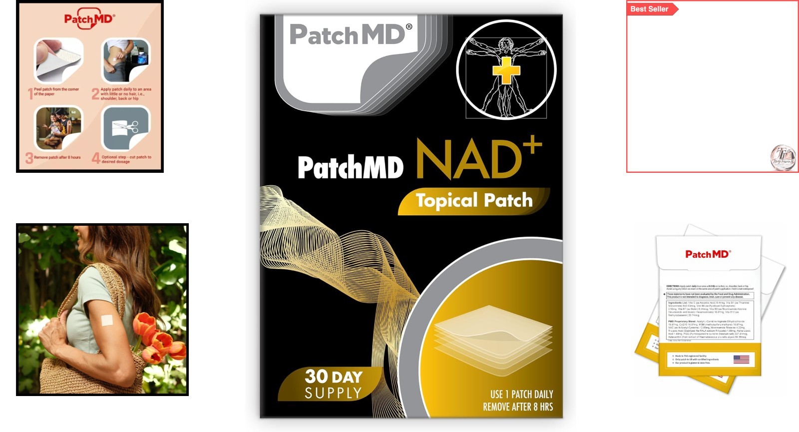 NAD+ Total Recovery Patches – 30-Day Wellness Boost