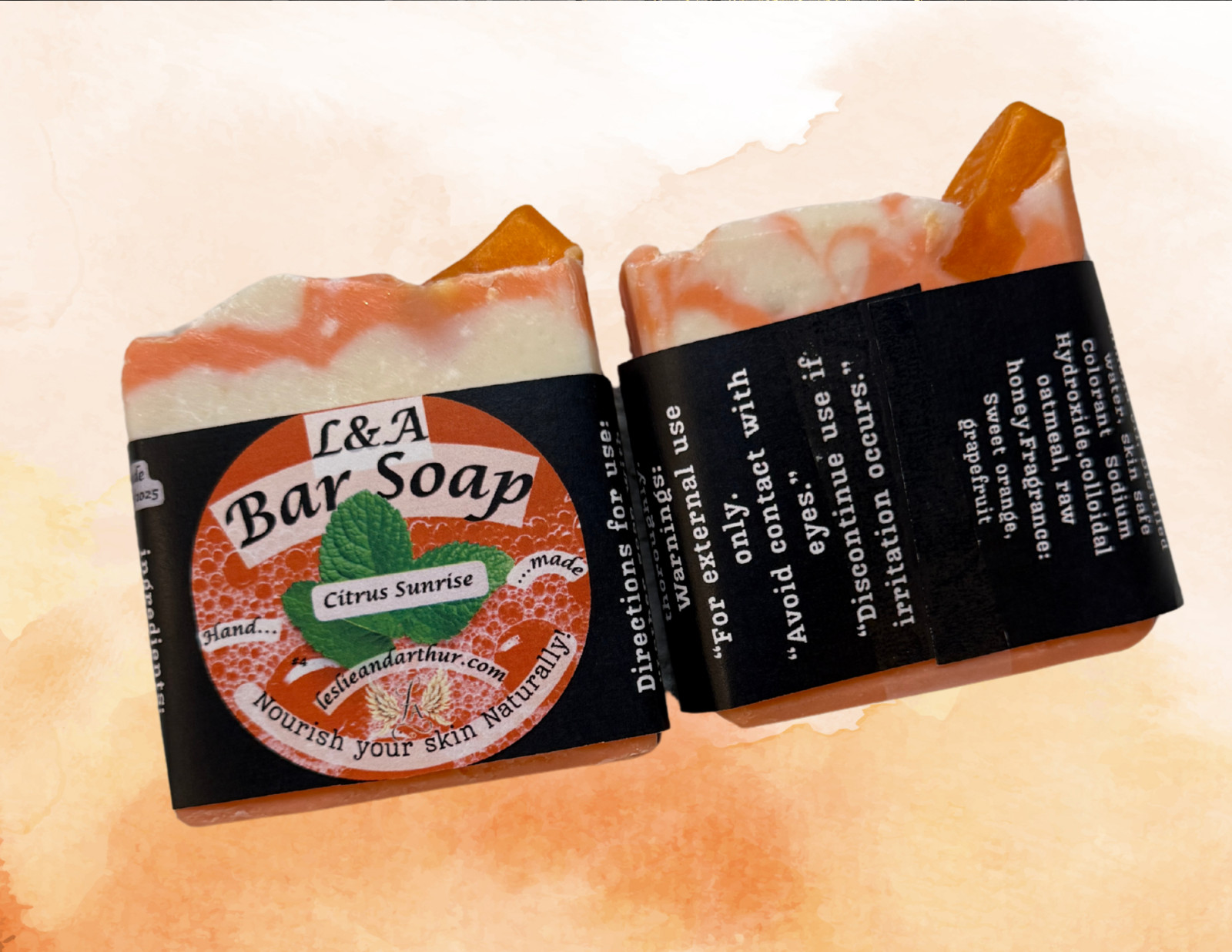 Citrus Sunrise Oat & Honey Bar Soap – Love Spell Scented | Gentle Handmade Soap