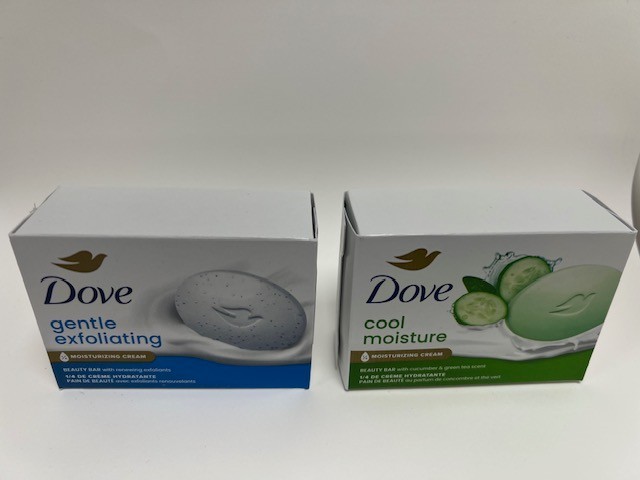 Dove Soap Beauty Bar 6 Bars, 106 g each, total 636 g, Cool Moisture Gentle Exfo