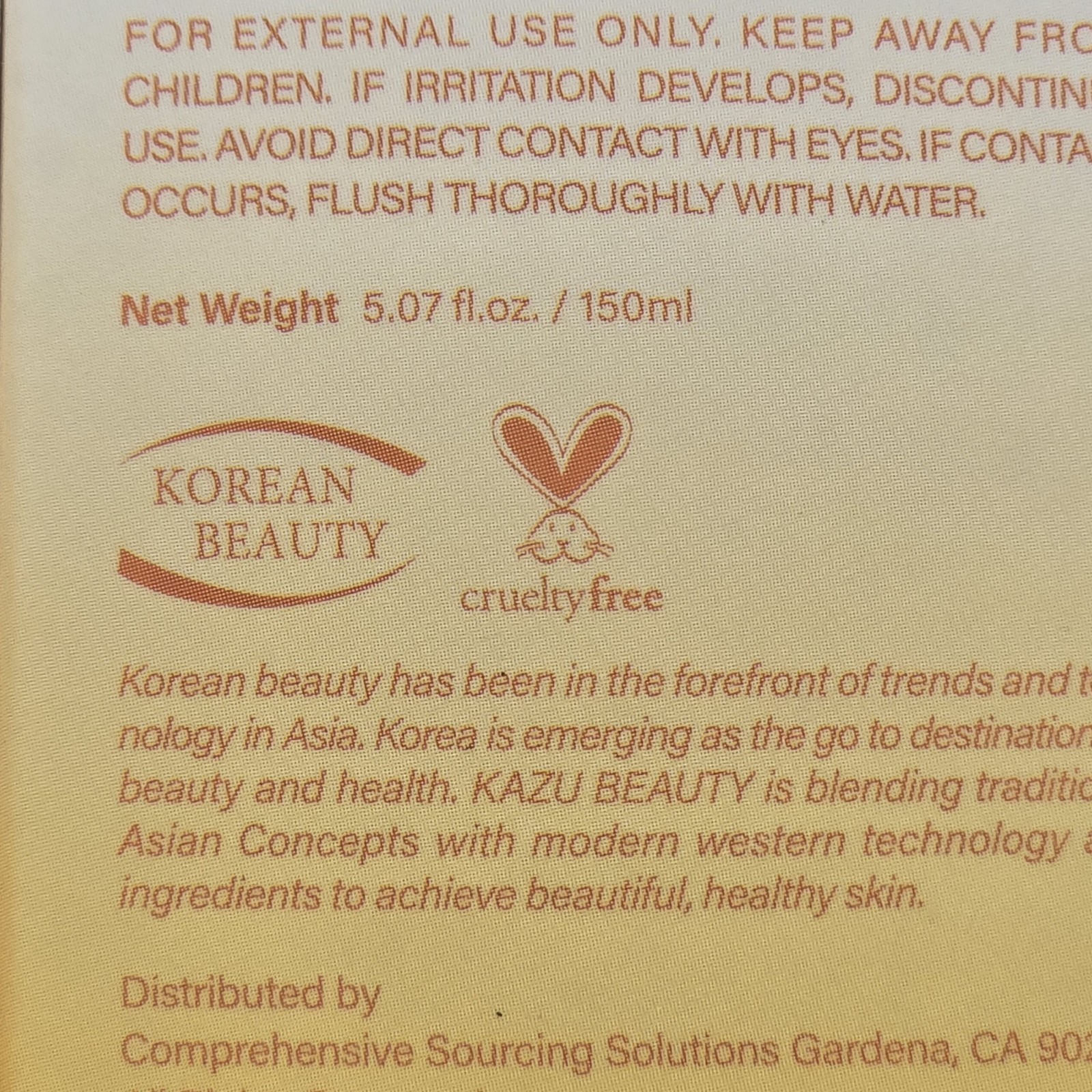 Kazu Beauty Turmeric & Honey Facial Cleanser Cruelty-Free Soothes 2×5.07 fl.oz