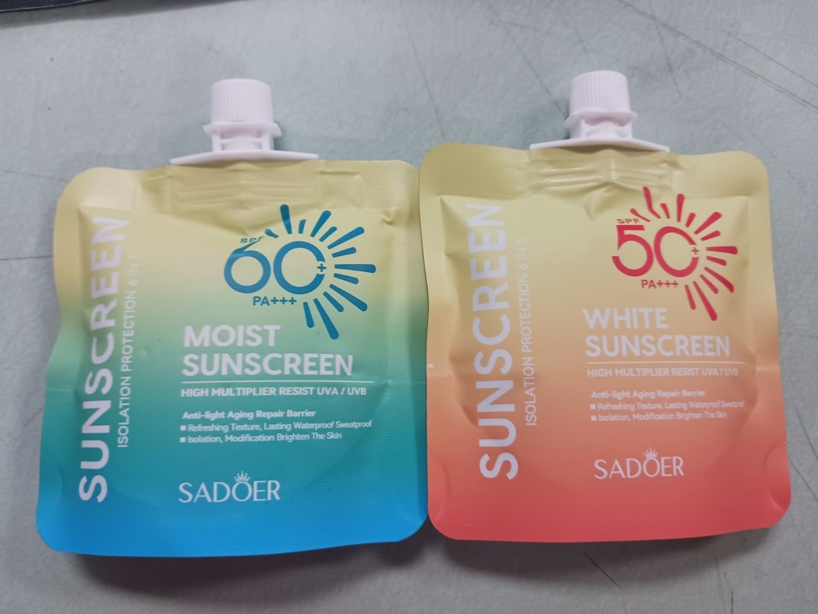 Sadoer Sunscreen SPF 60+ PA+++ SPF 50+ PA+++ NEW
