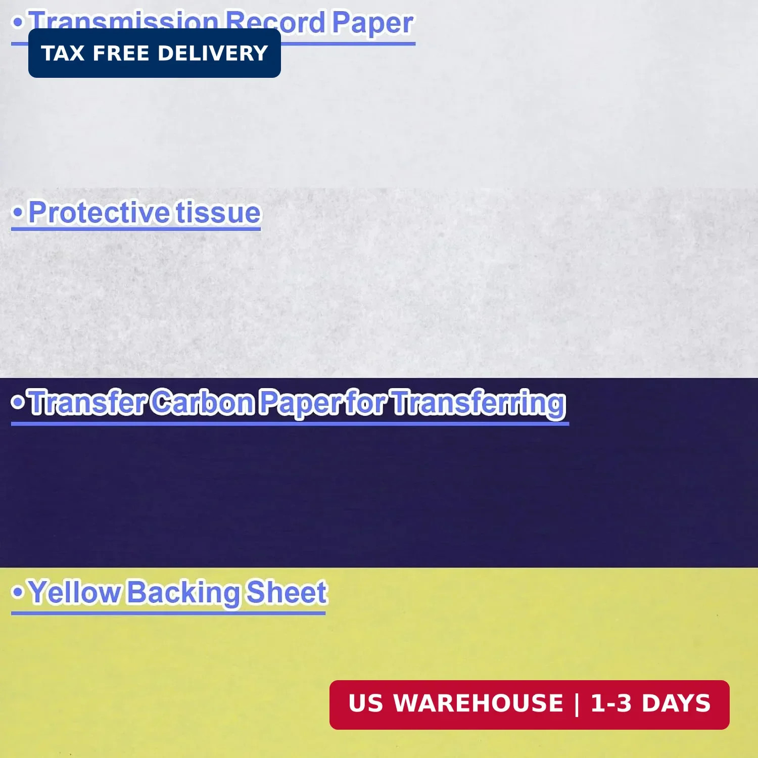 Phinus Tattoo Transfer Paper, 50 Sheets of Tattoo Stencil Paper, 8.25 X 11.75 in