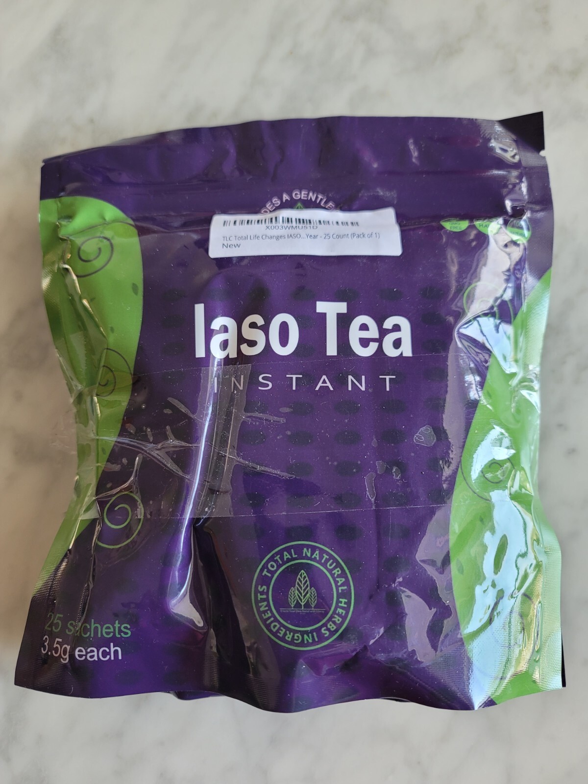 TLC Total Life Changes IASO Natural Detox Instant Herbal Tea – Pack of 2|USA