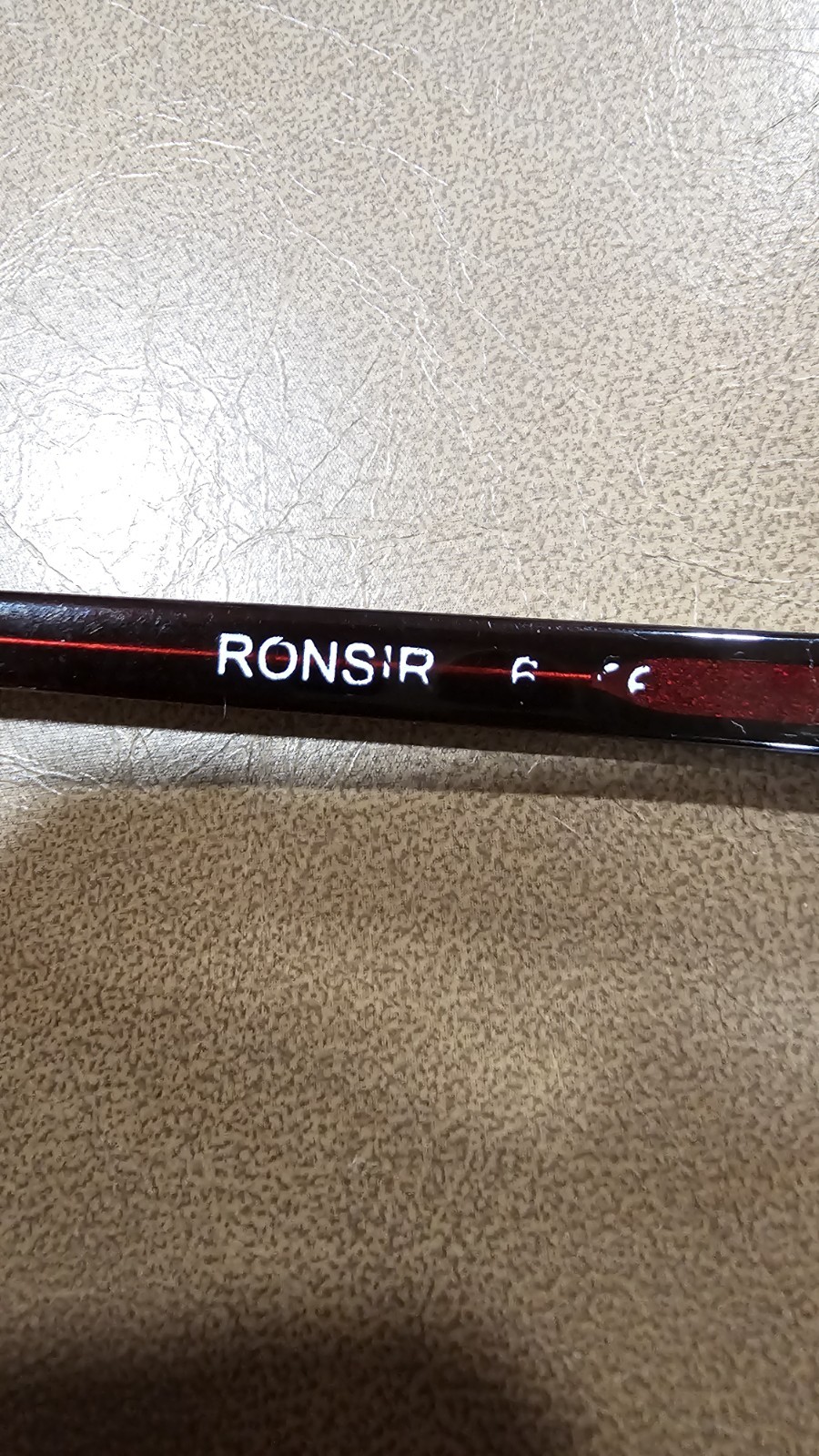 Shuron Ronsir Browline Burgundy Full Rim Metal/Plastic Eyeglass Frames 52-22