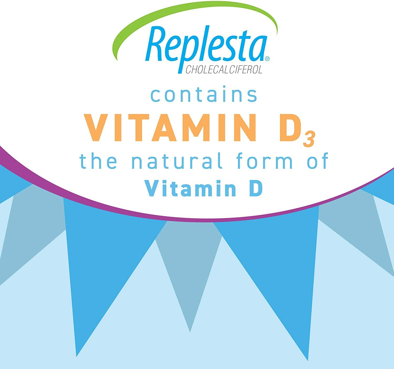 Replesta 50,000 IU Vitamin D3, Chewable Wafer, Natural Orange Flavor, 4 ct, 1 pk