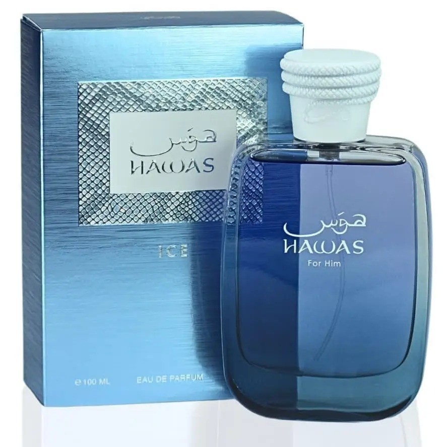 RASASI Hawas Men’s Ice EDP – 100ml (3.4oz) Men’s Fresh Summer Cologne