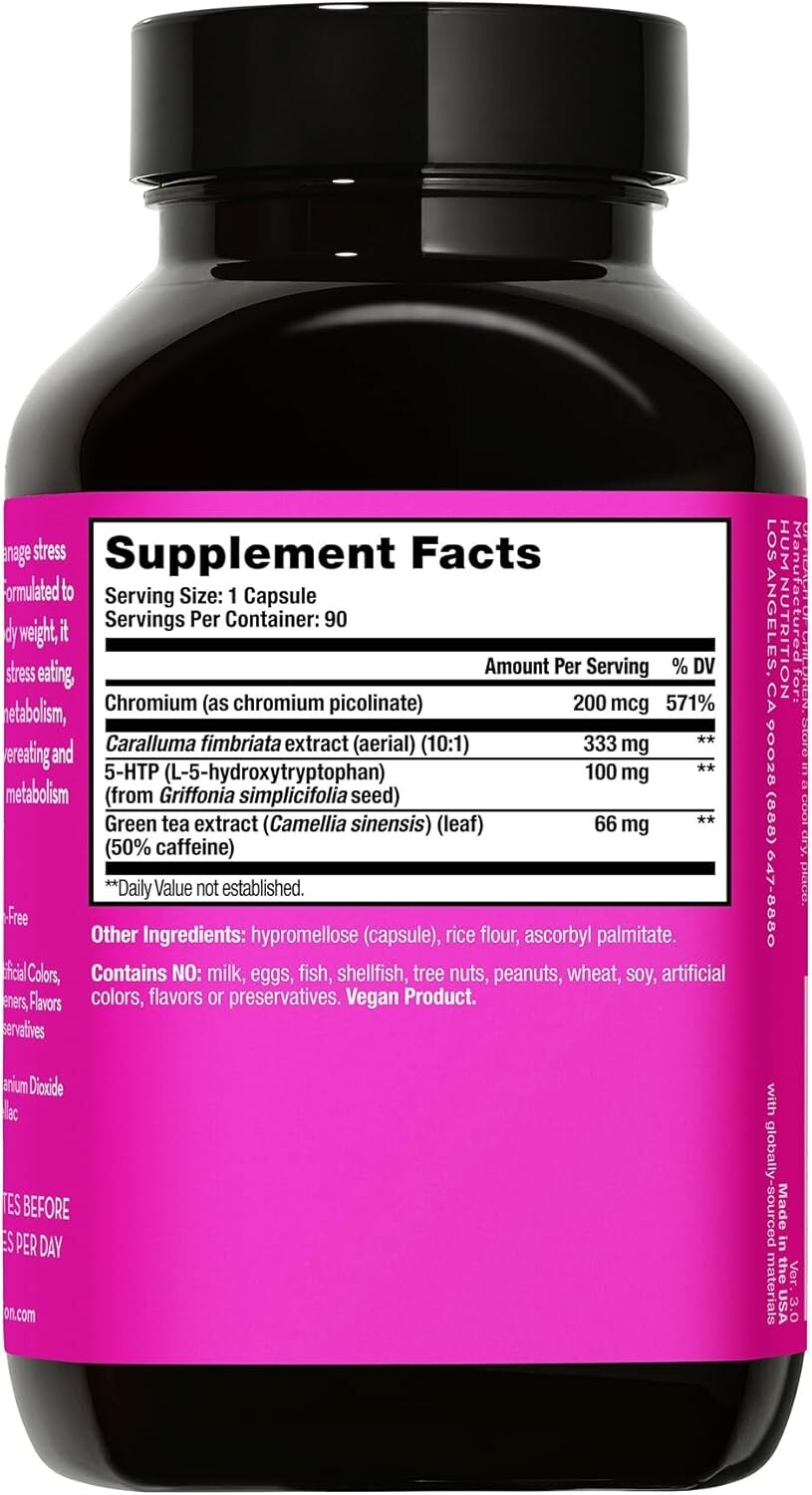HUM Skinny Bird – Appetite Suppressor for Women (90 Capsules) Free Shipping US