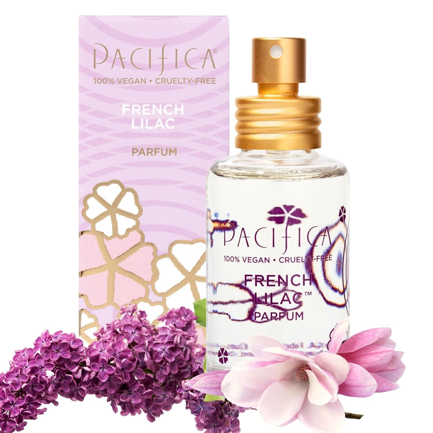 Pacifica French Lilac Spray Perfume ? Clean Vegan Floral Fragrance for Women, Fr