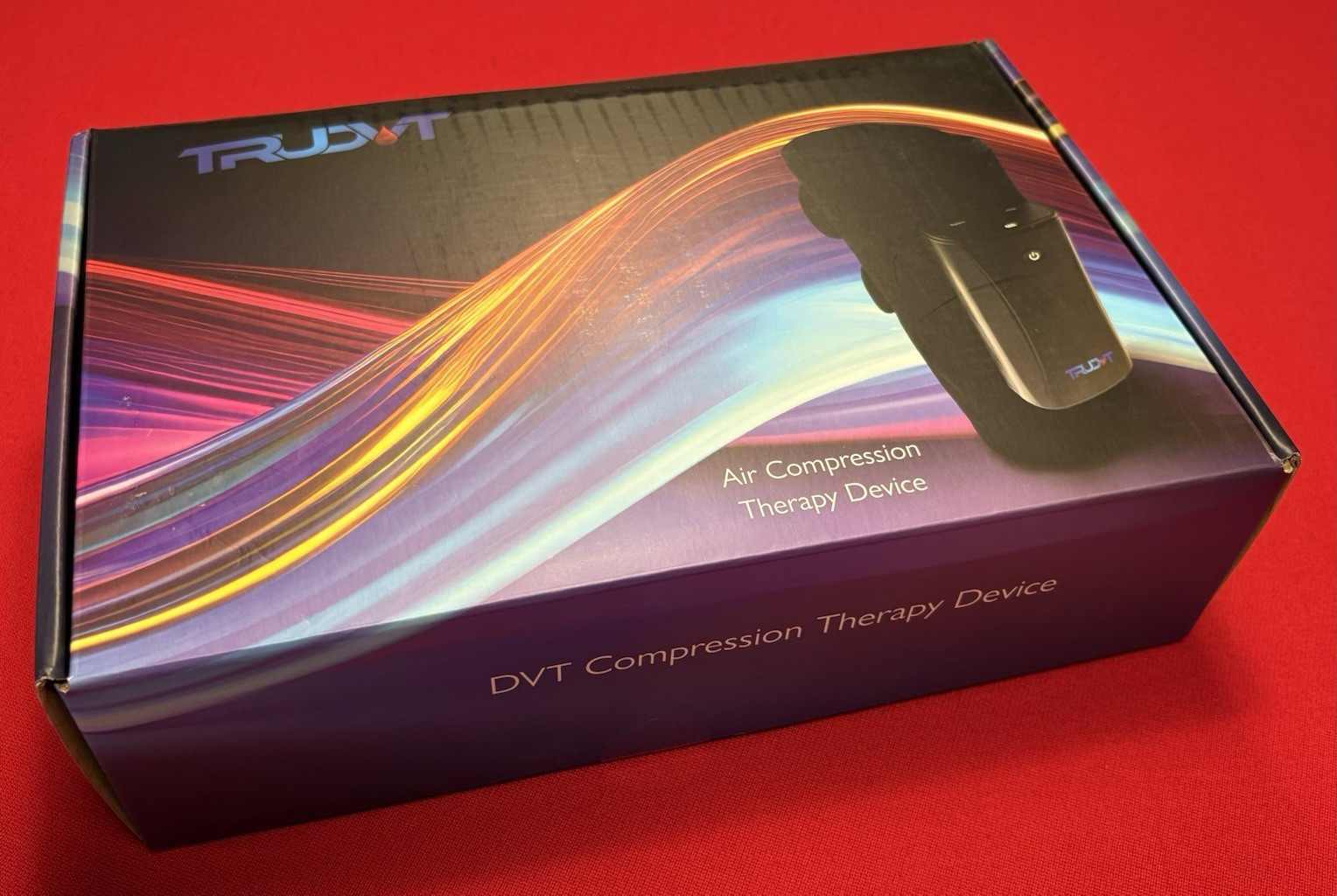 TRUDVT Rechargeable Air Compression Therapy Leg Sleeve, Black TRUmedx No-TX-100