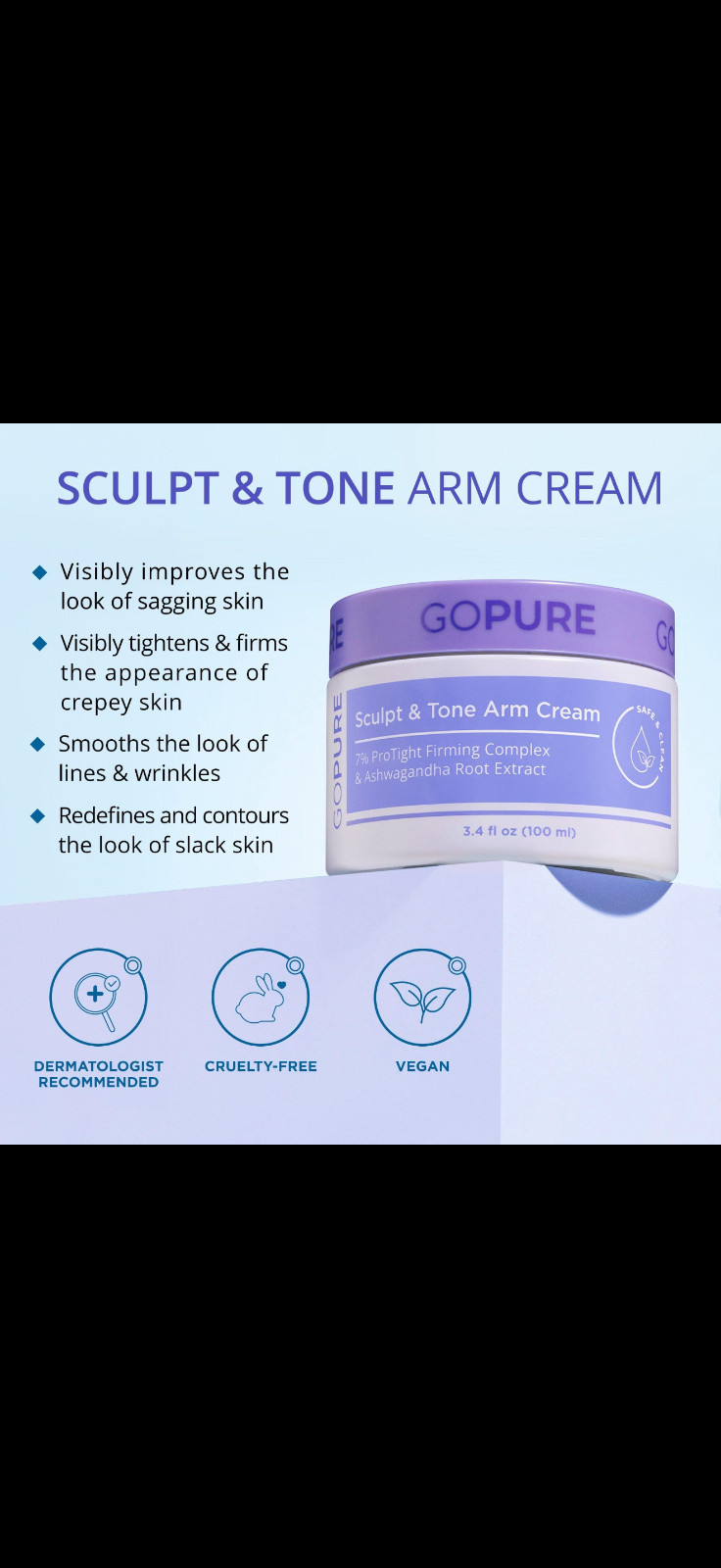 GoPure Sculpt & Tone Arm Cream