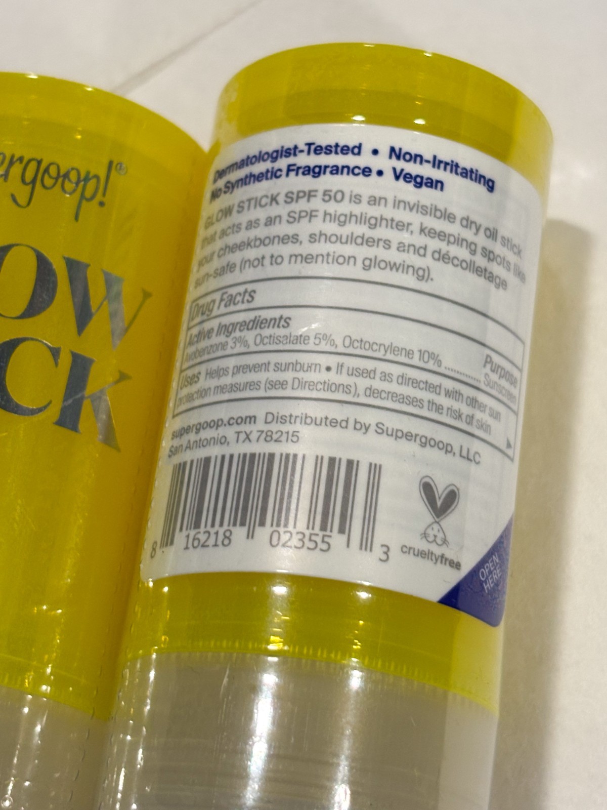 Supergoop! Glow Stick Sunscreen SPF 50 0.70 oz New &sealed Exp-06/2026 (5pieces)