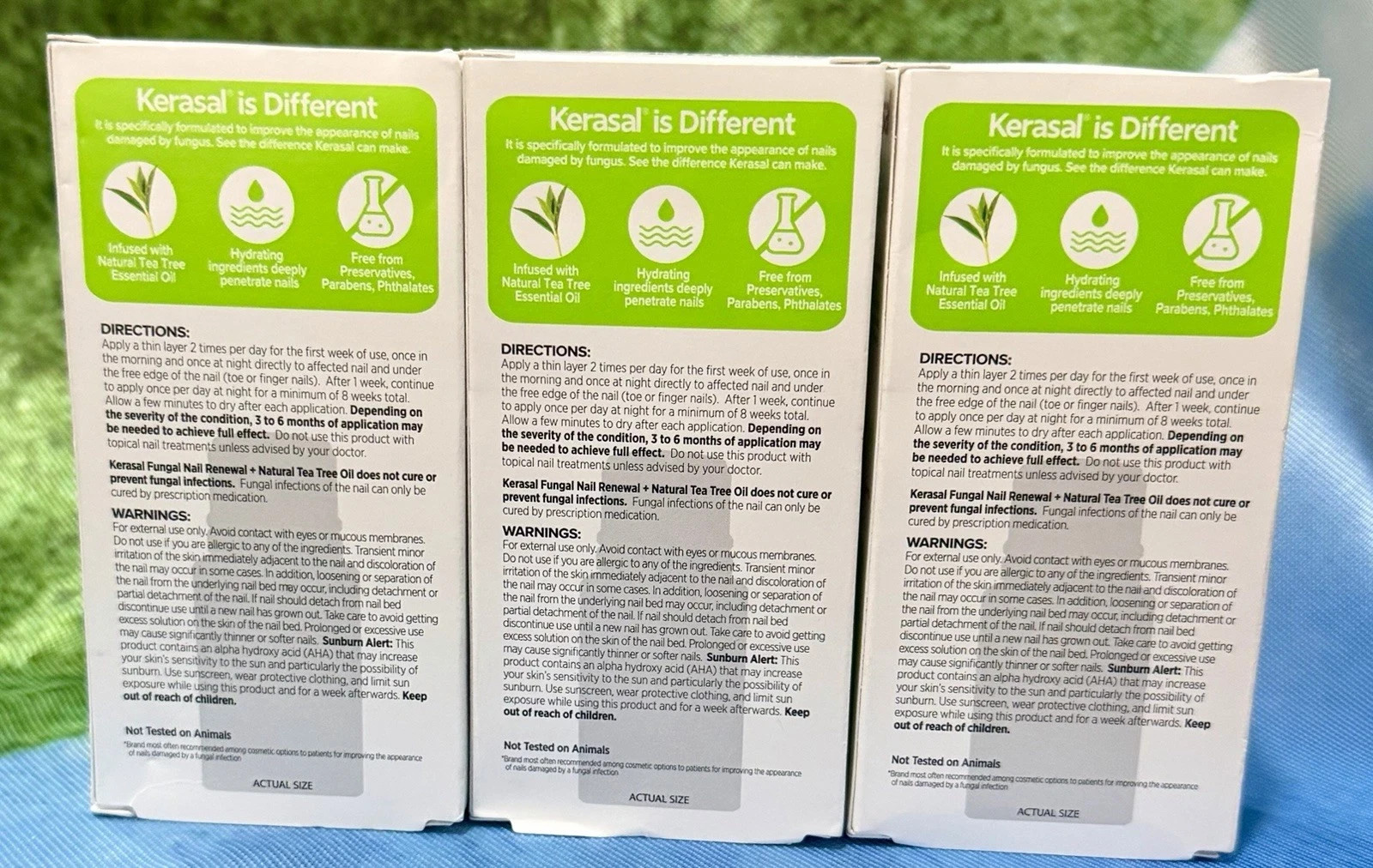 Pack of 3 – Kerasal Fungal Nail Renewal with Tea Tree Oil 0.33 fl oz (10 mL)
