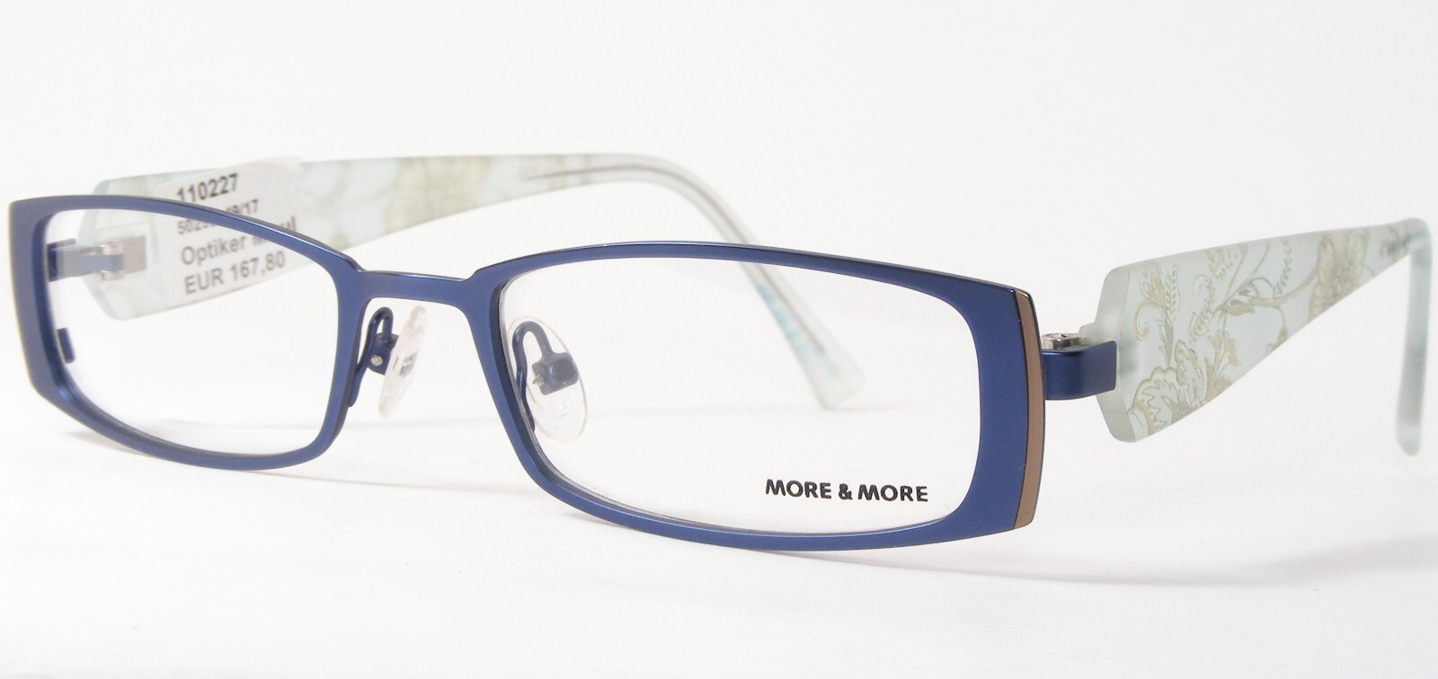 MORE & MORE 50292 470 Blue /Brown UNIQUE EYEGLASSES GLASSES 49-17-135mm Germany