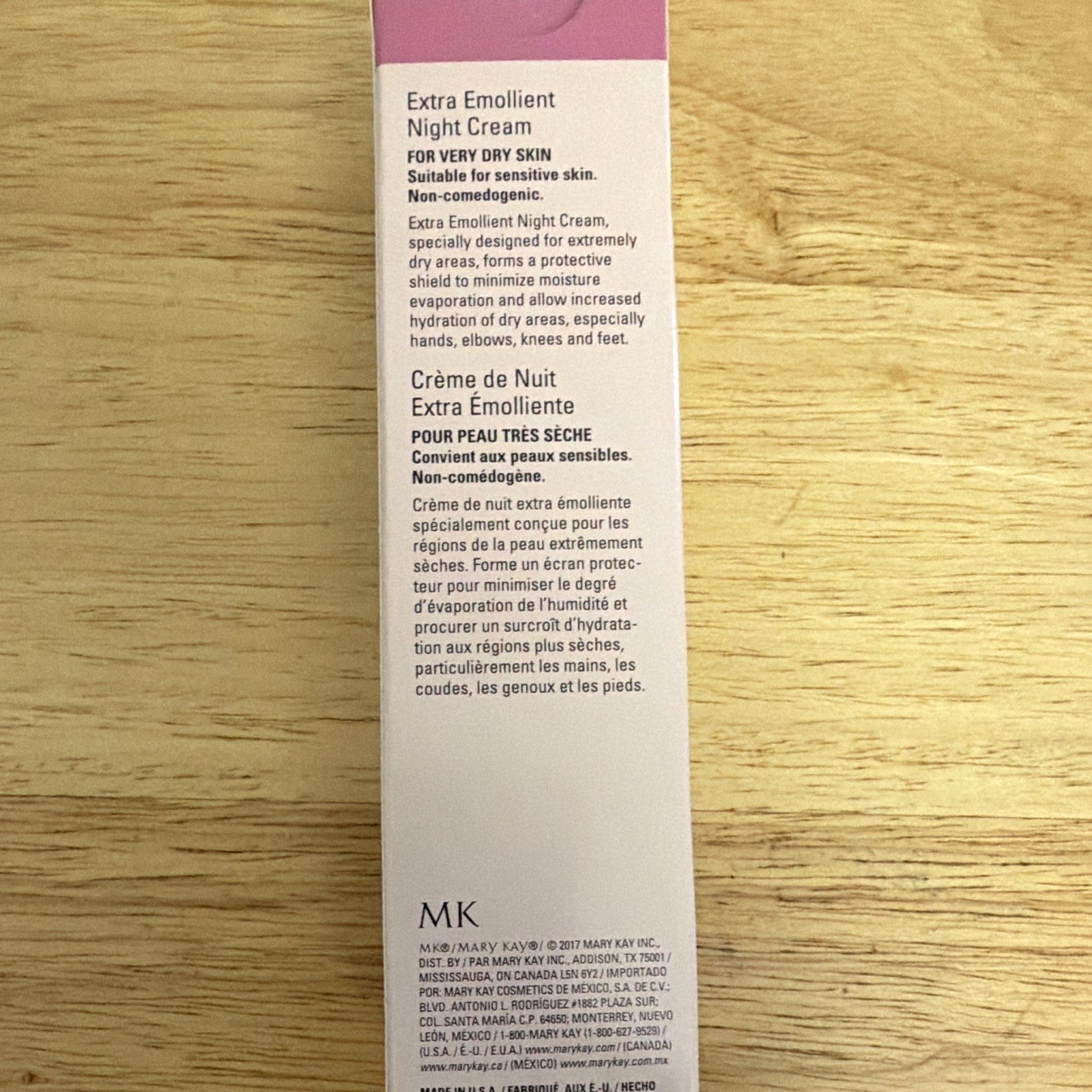 Mary Kay Extra Emollient Night Cream 2.1 oz Very Dry Hands/Feet 072682