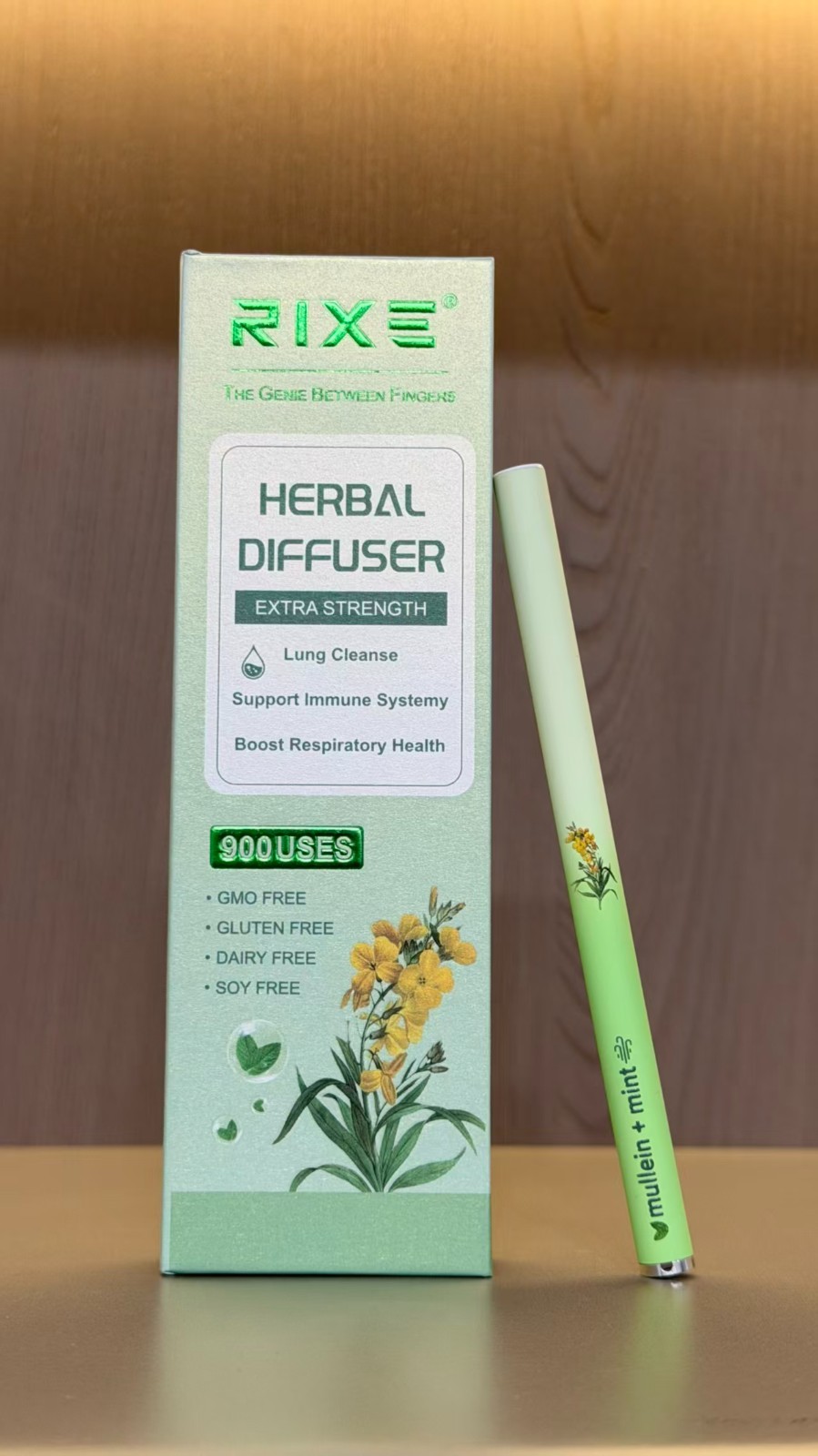 Rixe Herbal Aromatherapy Diffuser pen | Energy, Lung Cleanse, Calm, Natural Oils