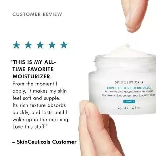 SkinCeuticals Triple Lipid Restore 1.6 oz Face Cream 2:4:2, 48ml Sealed New Box