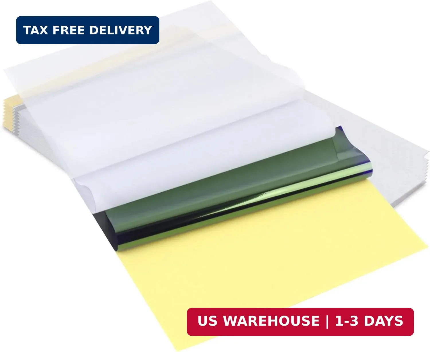 Phinus Tattoo Transfer Paper, 50 Sheets of Tattoo Stencil Paper, 8.25 X 11.75 in
