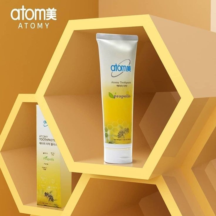 Atomy Toothpaste Natural Oral Care with Propolis & Green Tea Extract 5 x 200g