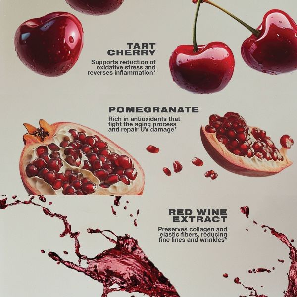 2 Pack Imarais Beauty Youth Skincare Gummies, 60 Gummies total Black Cherry